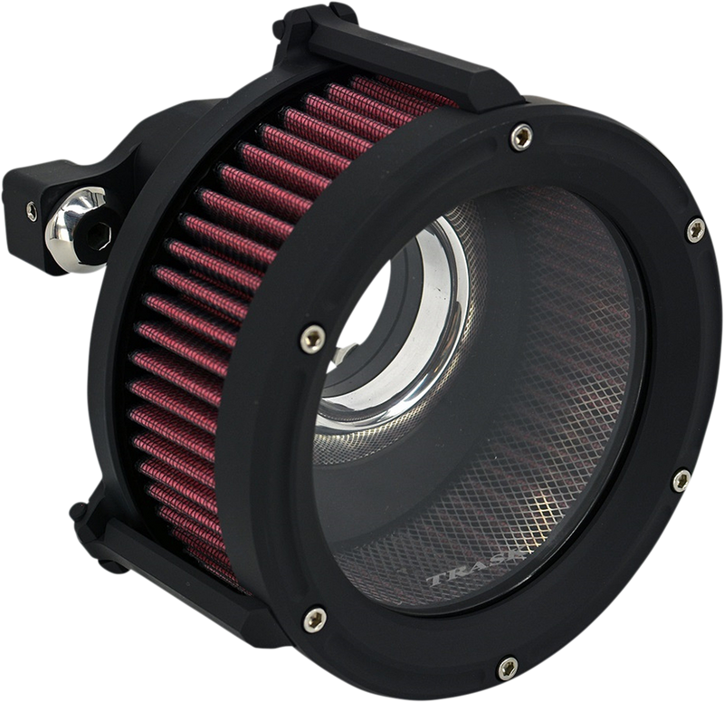 TRASK Assault Charge High-Flow Air Cleaner - Flat Black