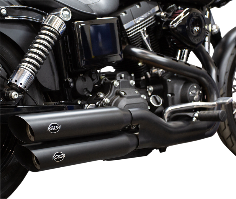 S&S CYCLE Slash Cut Mufflers - Black