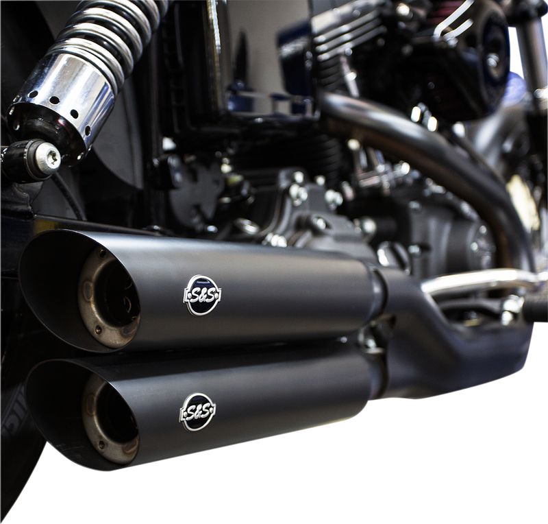 S&S CYCLE Slash Cut Mufflers - Black
