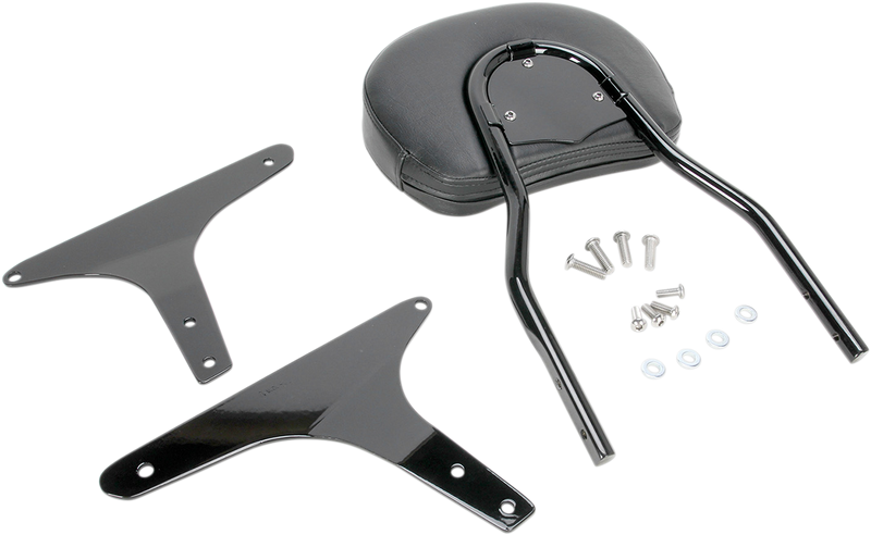 COBRA Round Sissy Bar - Short - Black - Softail