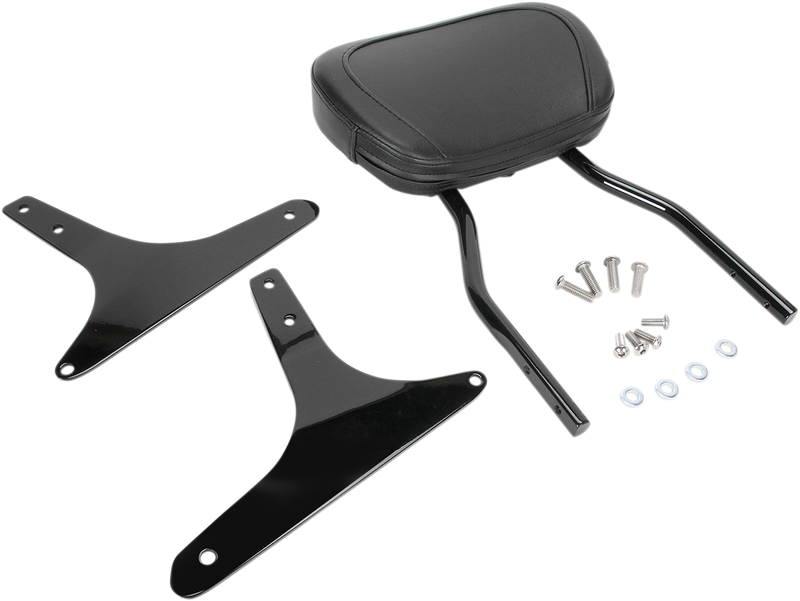 COBRA Round Sissy Bar - Short - Black - Softail