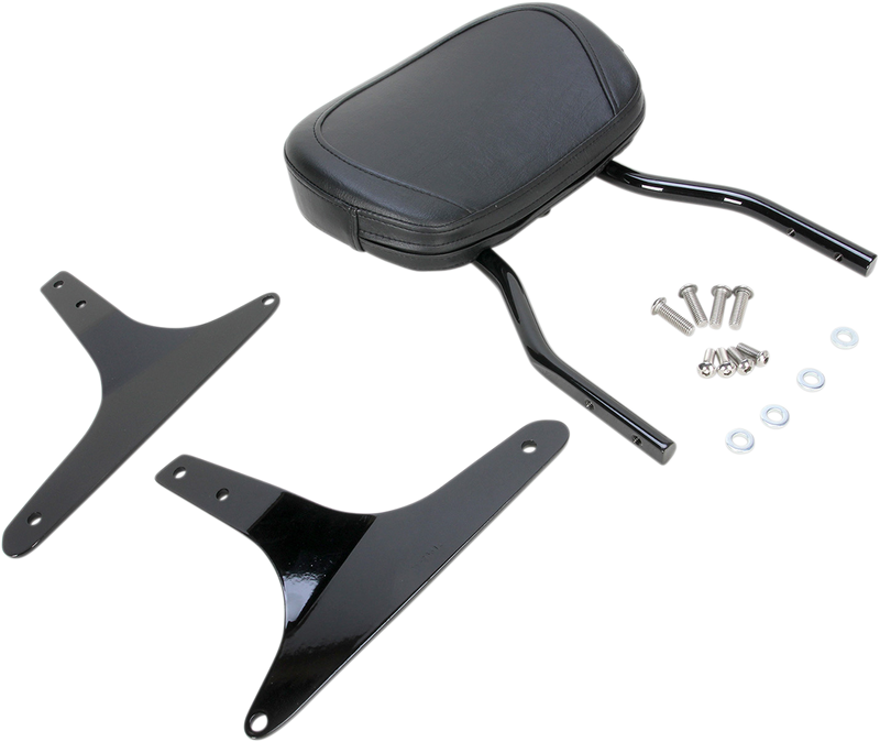 COBRA Round Sissy Bar - Standard - Black - Softail