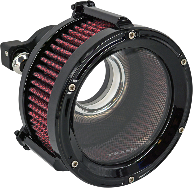 TRASK Assault Charge High-Flow Air Cleaner - Gloss Black