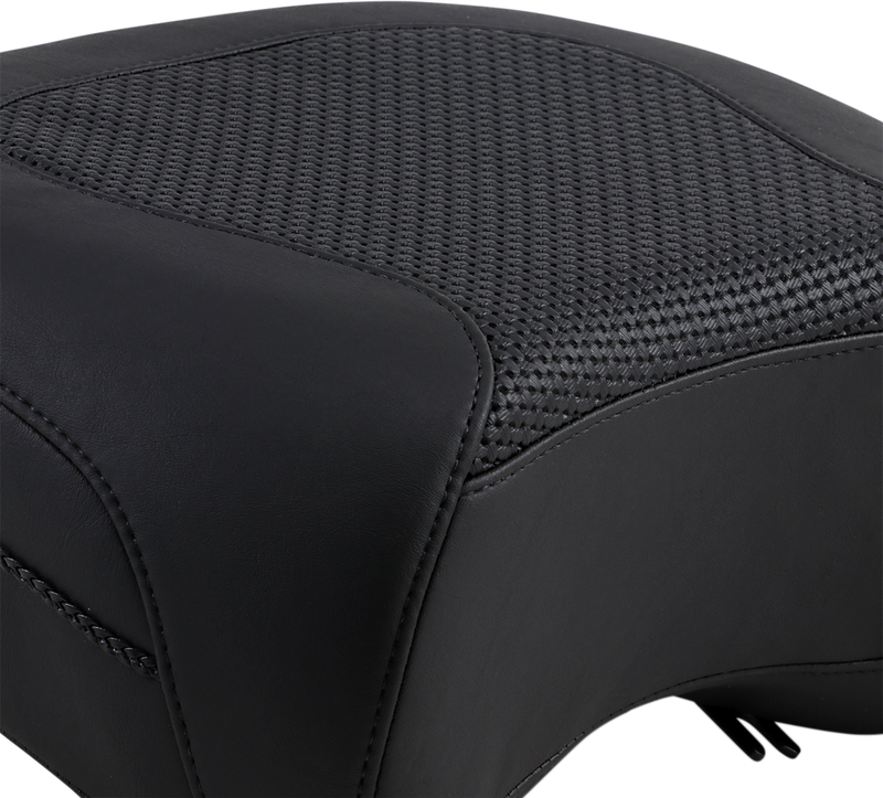 MUSTANG Police Air Ride Rear Seat - Textured - Black - FLH '97-'21