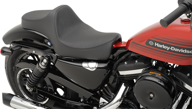 DRAG SPECIALTIES Predator III Smooth Vinyl Seat - Black - Sportster '04-'22