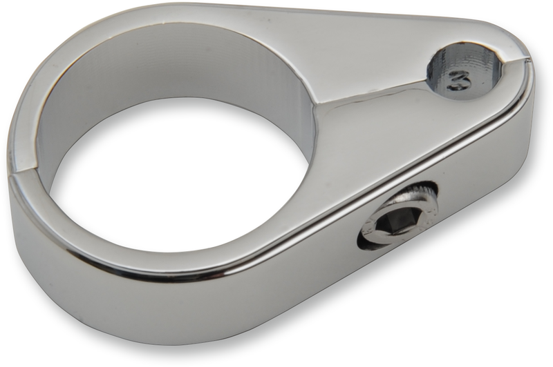 DRAG SPECIALTIES Die-Cast Single Throttle Cable Clamp -  Chrome - 1"  Round Tube