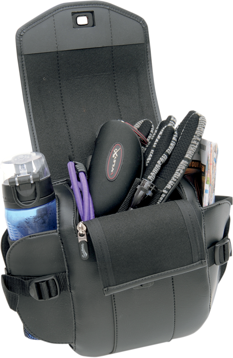 SADDLEMEN Sissy Bar Bag - Deluxe - Black