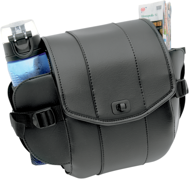 SADDLEMEN Sissy Bar Bag - Deluxe - Black