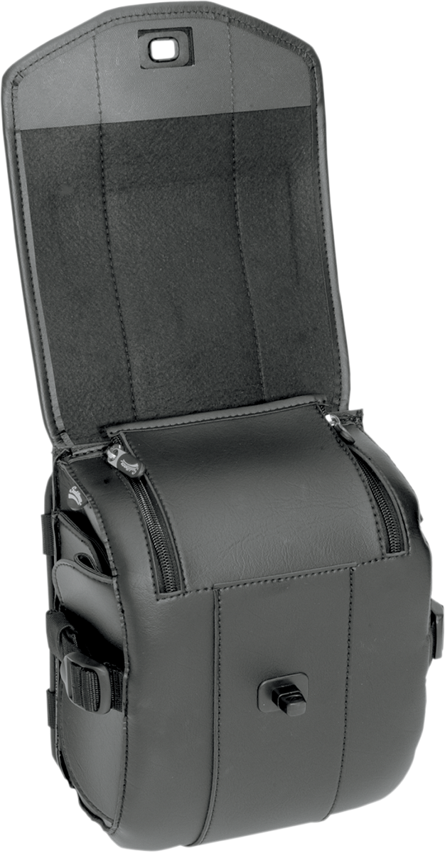 SADDLEMEN Sissy Bar Bag - Deluxe - Black
