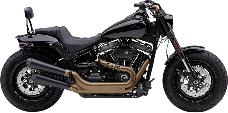 COBRA Black El Diablo Mufflers for Fat Bob