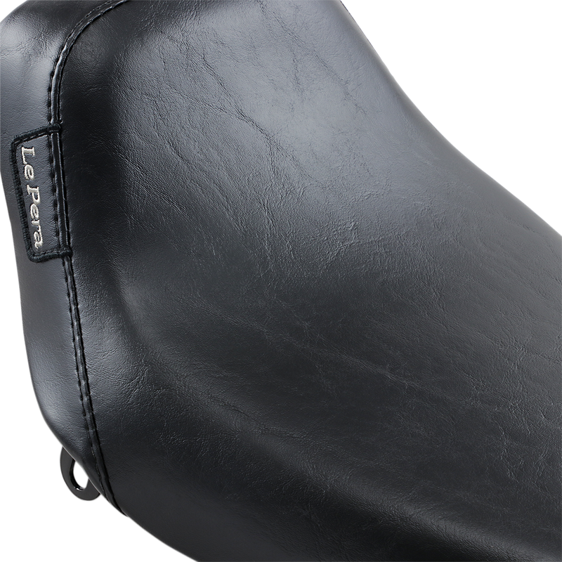 LE PERA Bare Bones Solo Seat - Smooth - Black - FL / FX '64-'84