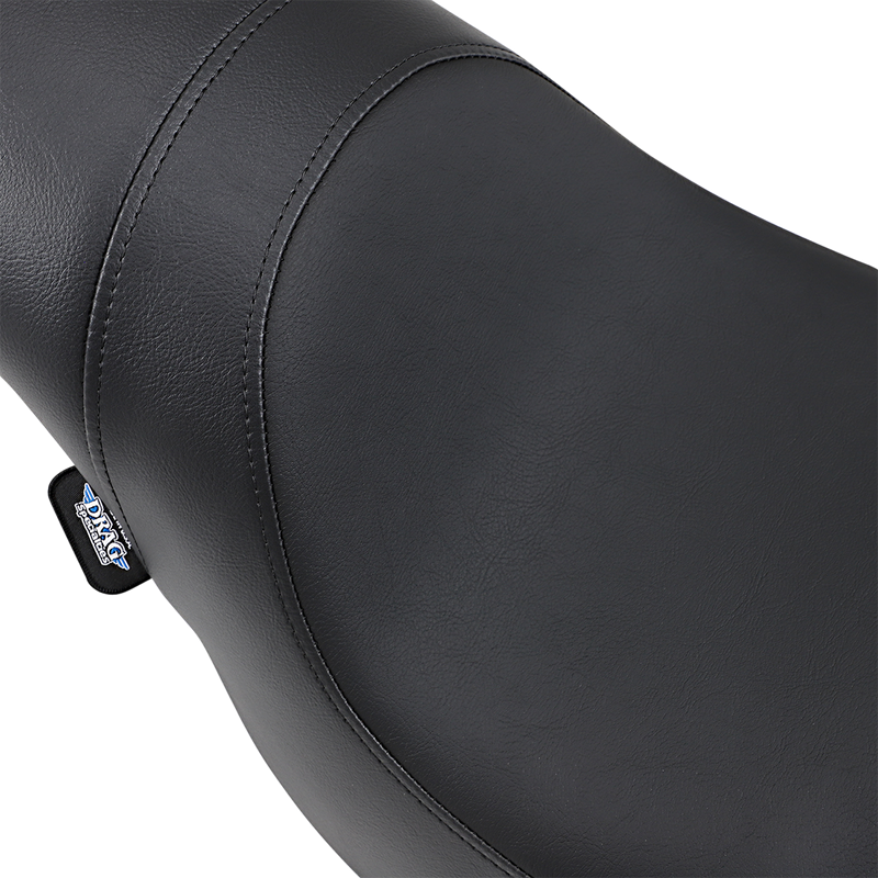 DRAG SPECIALTIES Predator Low Profile Smooth Vinyl Seat - Black - Softail '06-'17