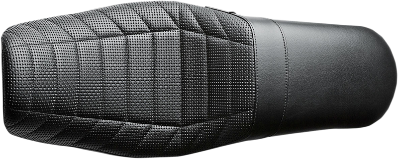 LE PERA Daytona Sport Seat - Flat Track Stitch - Black - Dyna '06-'17