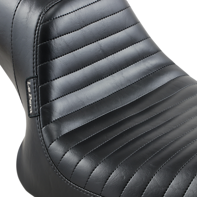 LE PERA Daytona Sport Seat - Pleated - Black - FXR '82-'00
