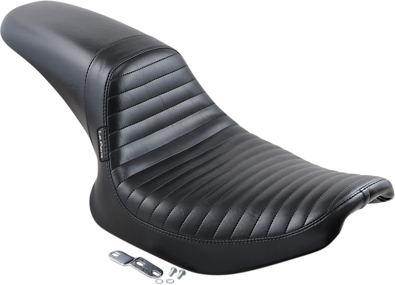 LE PERA Daytona Sport Seat - Pleated - Black - FXR '82-'00