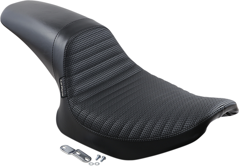 LE PERA Daytona Sport Seat - Basketweave/Pleated - Black - FXR '82-'00