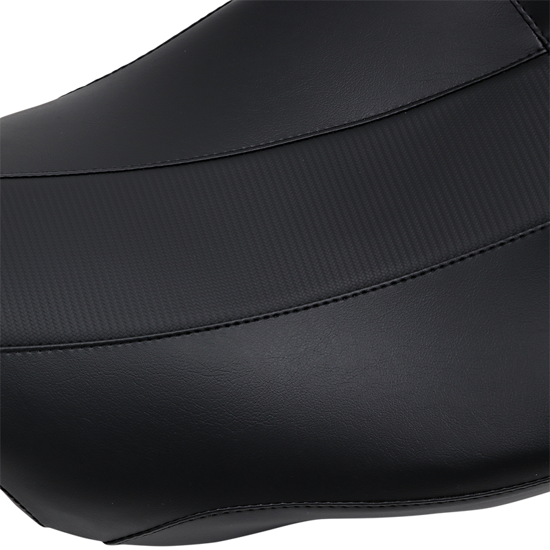 LE PERA Maverick Daddy Long Legs Seat - Black w/ HR Carbon Fiber Inlay - Touring '08-'23