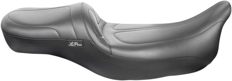 LE PERA Maverick Daddy Long Legs Seat - Black - Stitched - Touring '08-'23