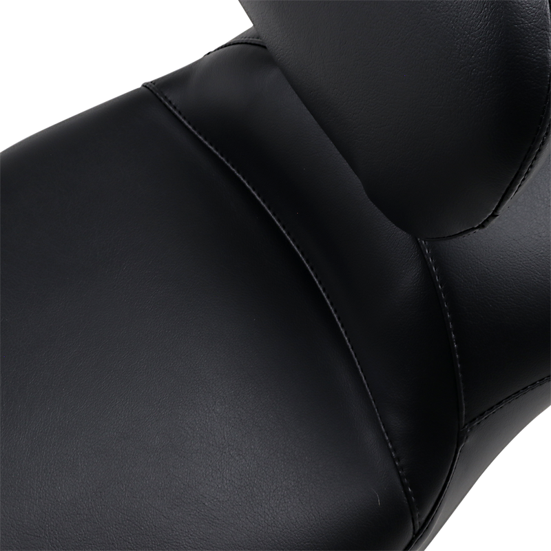 LE PERA Maverick Daddy Long Legs Seat - With Backrest - Black - Smooth - Touring '08-'23