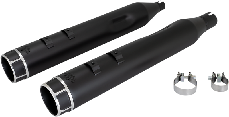 VANCE & HINES 4-1/2" Torquer Slip-On Mufflers - Machine Cut