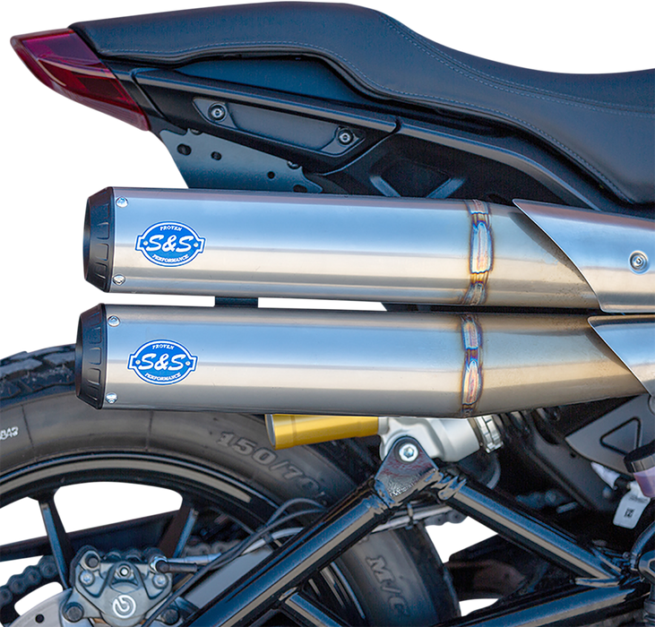 S&S CYCLE Grand National 2:2 50 State Exhaust - Stainless Steel