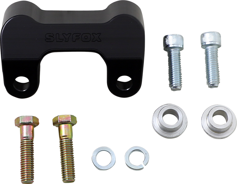 SLYFOX Relocation Bracket - Riser - Black - '17-'20 SOFTAIL & TOURING