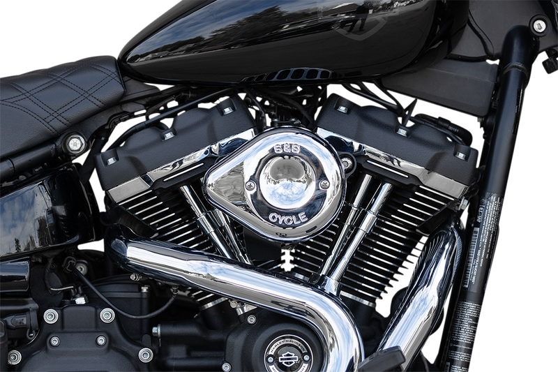 S&S CYCLE Mini Teardrop Stealth Air Cleaner Kit - Chrome