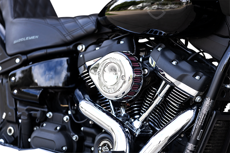 S&S CYCLE Mini Teardrop Stealth Air Cleaner Kit - Chrome