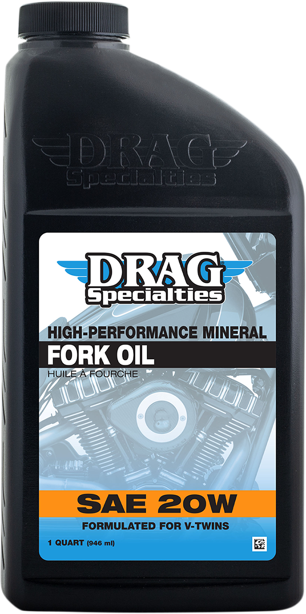 DRAG SPECIALTIES High-Performance Mineral Fork Oil - 20W Heavy - 1 U.S. quart