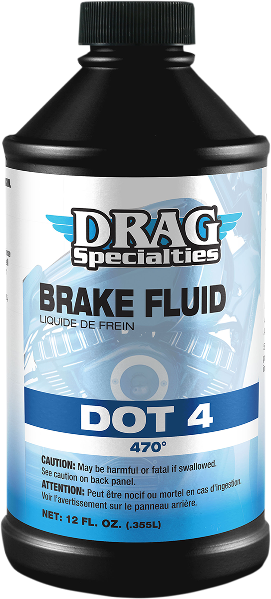 DRAG SPECIALTIES DOT 4 Brake Fluid - 12 U.S. fl oz.