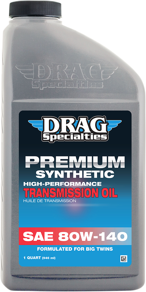 DRAG SPECIALTIES Premium Full Synthetic Transmission Oil - 80W-140 - 1 Quart
