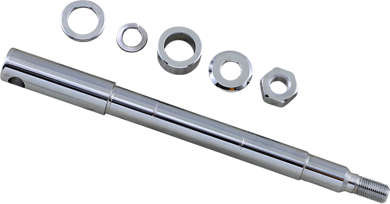 DRAG SPECIALTIES Replacement Front Axle Kit - Chrome