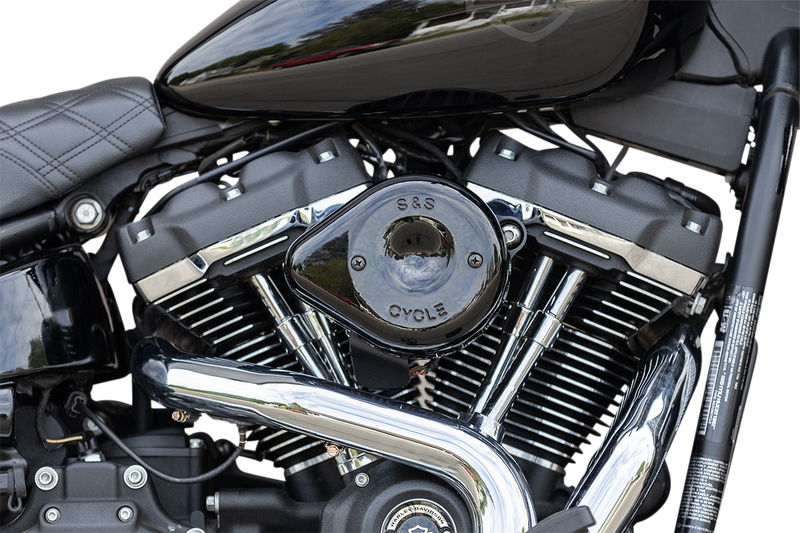 S&S CYCLE Mini Teardrop Stealth Air Cleaner Kit - Gloss Black