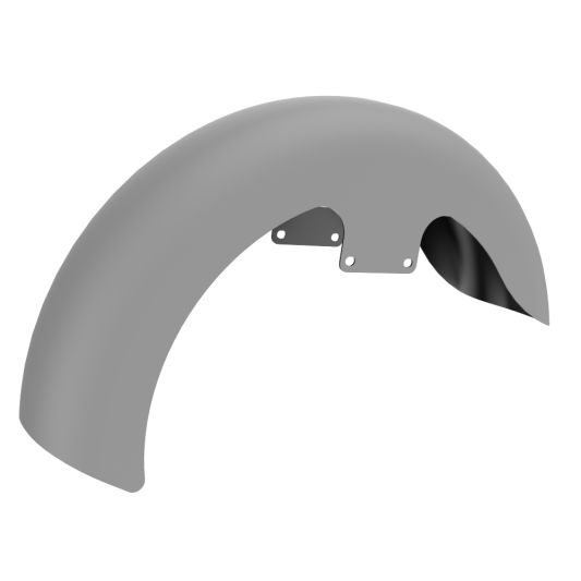 ADVANBLACK 19" Reveal Wrapper Hugger Front Fender w/ Black Spacers - Unpainted - Touring '09-'13
