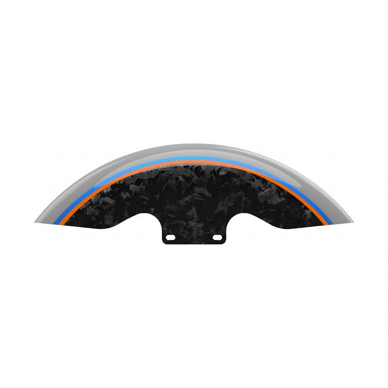 Advanblack Daybrake Carbon Fiber 19-inch Chopped Front Fender for '09-Up Harley Touring