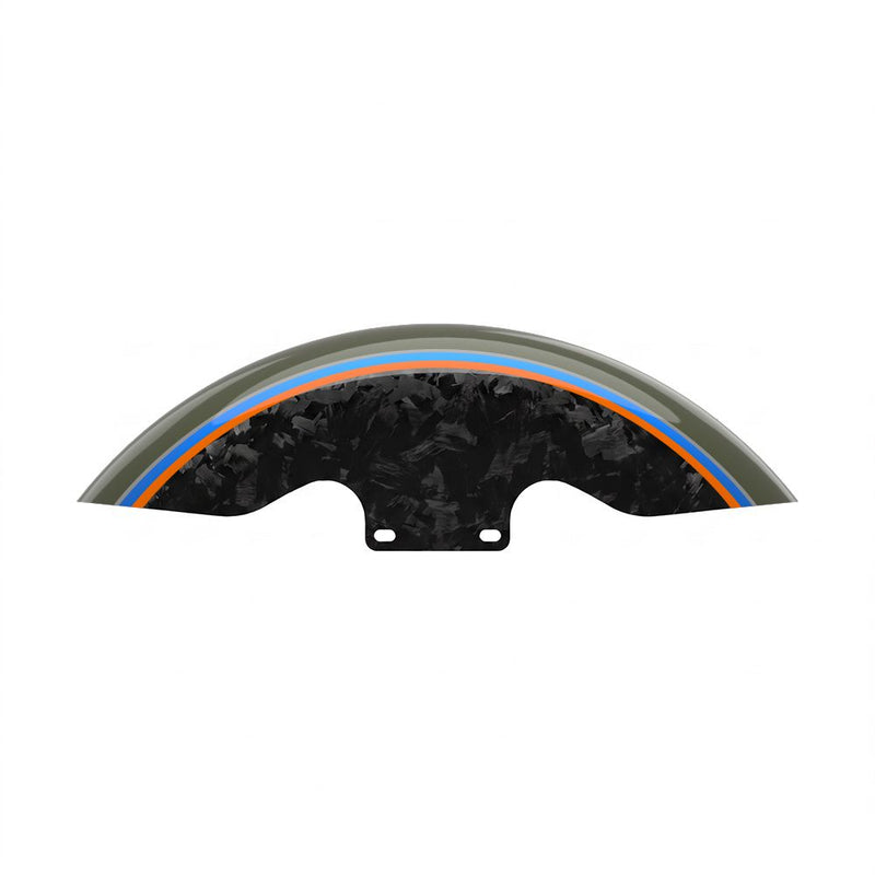 Advanblack Daybrake Carbon Fiber 19-inch Chopped Front Fender for '09-Up Harley Touring