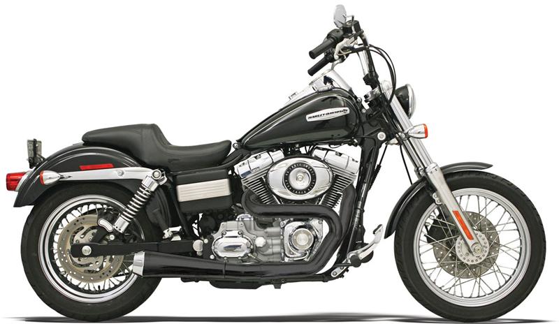 BASSANI XHAUST Road Rage 2:1 Exhaust System - Black - FXD '91-'17