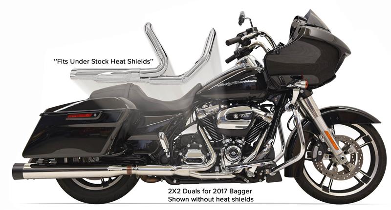 BASSANI XHAUST 2x2 Dual Headpipe - '17-'25 TOURING & TRIKE