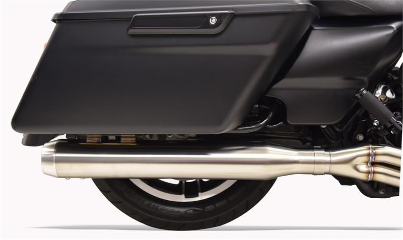 BASSANI XHAUST Road Rage III 2:1 Exhaust System - Stainless Steel - Straight Can - '17-UP TOURING
