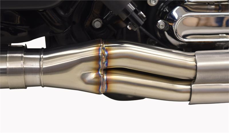 BASSANI XHAUST Road Rage III 2:1 Exhaust System - Stainless Steel - Straight Can - '17-UP TOURING