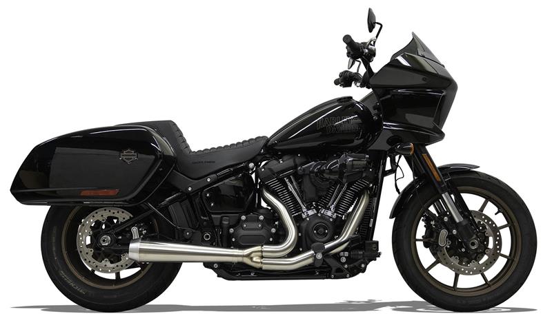 BASSANI XHAUST 2-into-1 Road Rage 3 Exhaust System - Stainless - '18-'24 SOFTAIL
