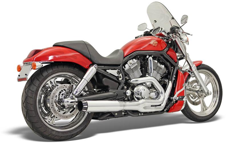 BASSANI XHAUST Road Rage II B1 Power 2:1 System - Chrome - '02-'05 V-ROD