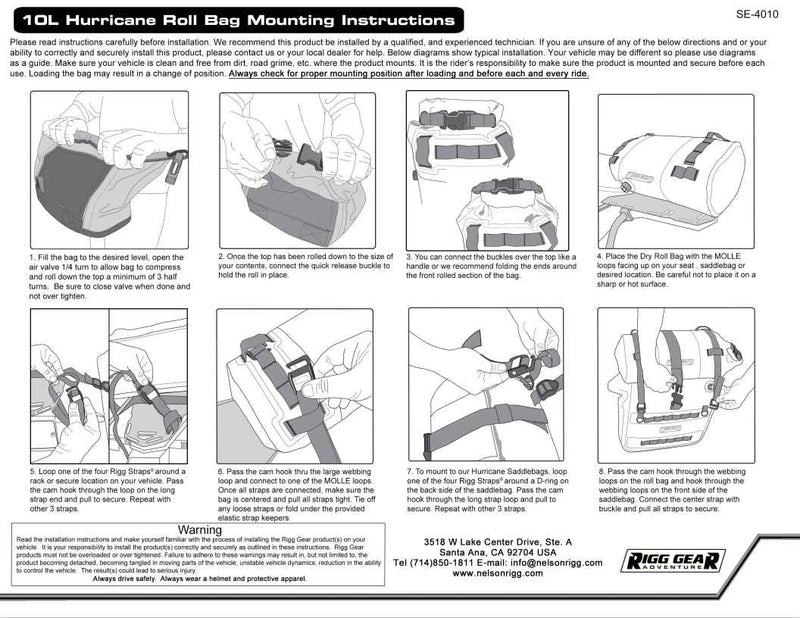 NELSON RIGG Hurricane 10L Duffle Bag