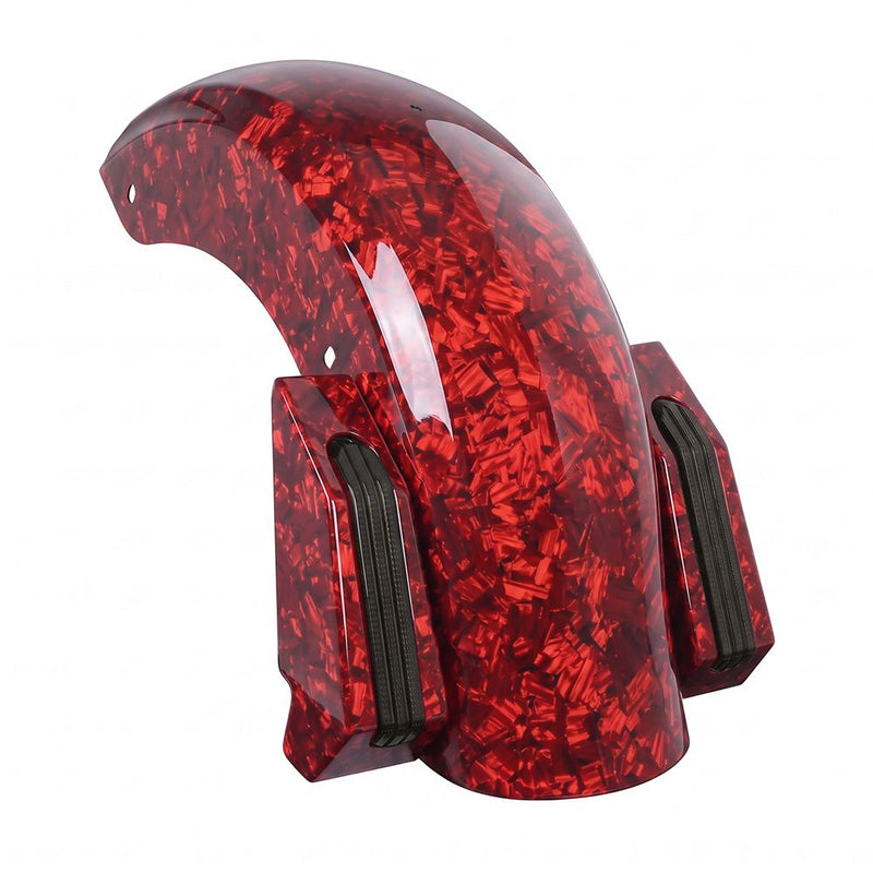 Advanblack Complete Kit Carbon Fiber Holeshot 1.0 Chopped Rear Fender with LED Tail & Turn Signals for '09-'23 Harley Touring