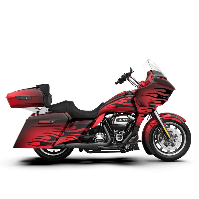 Advanblack Pyro Flame Pattern FULL BODY COLOR SWAP BUNDLE FOR HARLEY DAVIDSON 2015+  Road Glide