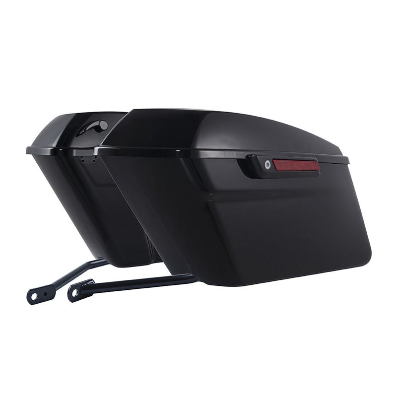 Advanblack Color Matched Standard Non-Stretched Saddlebags with Mounting Brackets for Harley M8 Low Rider S / ST, Street Bob,Sport Glide, Softail Standard, Heritage Classic