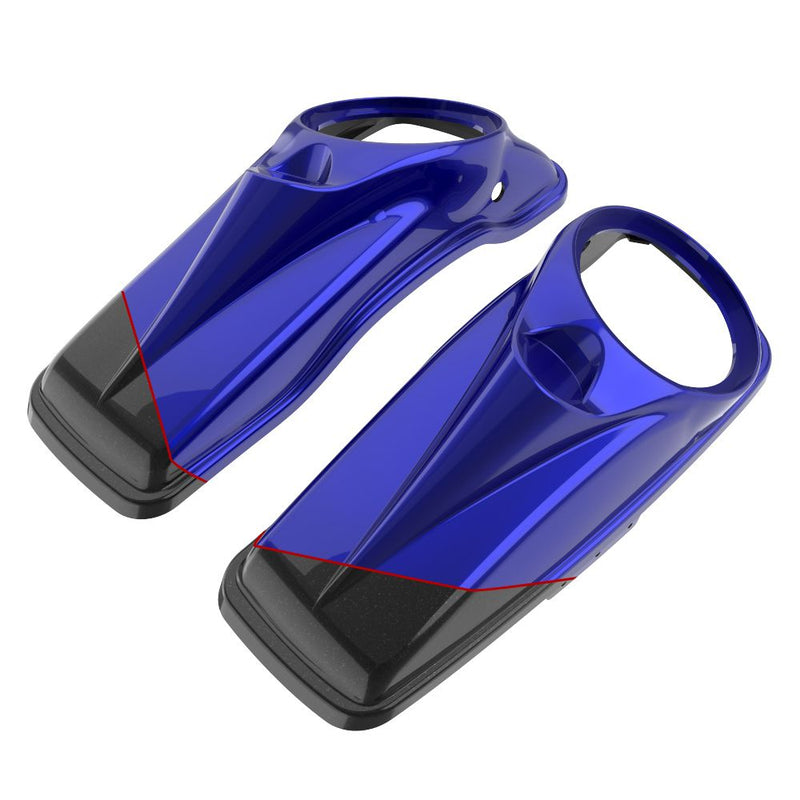 Advanblack 8'' Saddlebag Speaker Lids Cover for 2014-2023 Harley Davidson Touring
