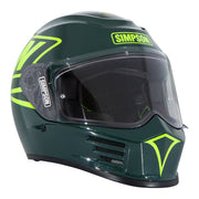 Simpson Speed Bandit helmet - 12 O'Clock Green side view