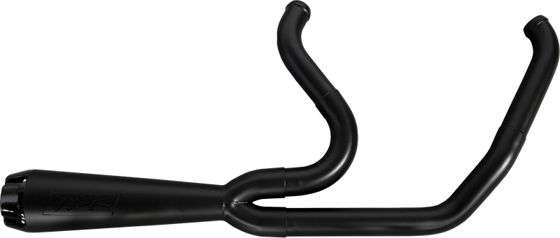 TBR - Comp S 2 into 1 Carbon Tip Black - '00-'17 SOFTAIL