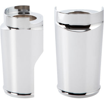 ARLEN NESS Fat Tire Fork Boot Cover - Chrome - Smooth - '14-'24 FLH/FLT